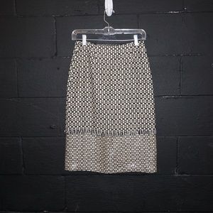EMMA BLACK  layered fringe skirt clear sequins